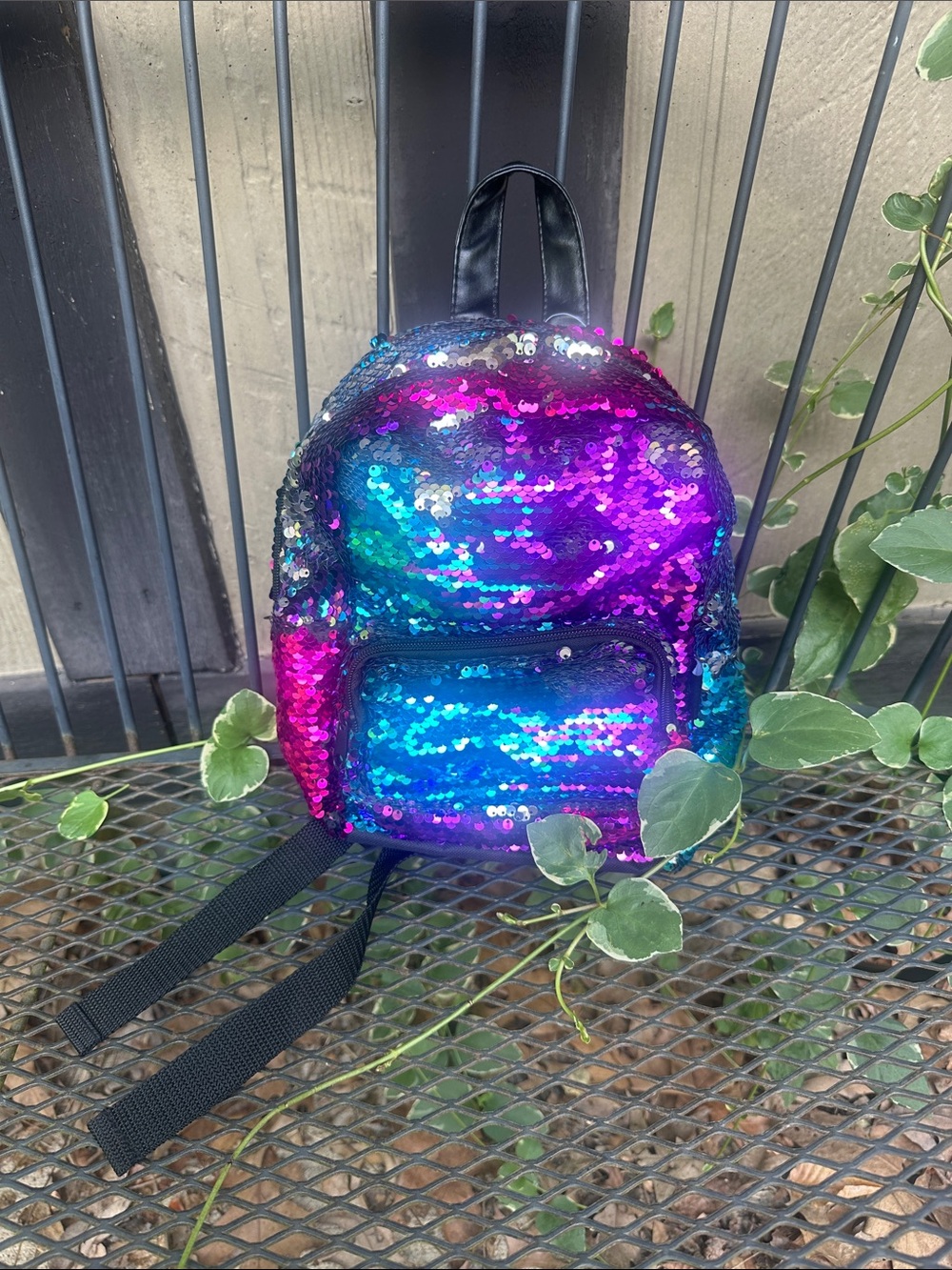 Kids Sequin Mini Backpack - Reversible Pink & Blue